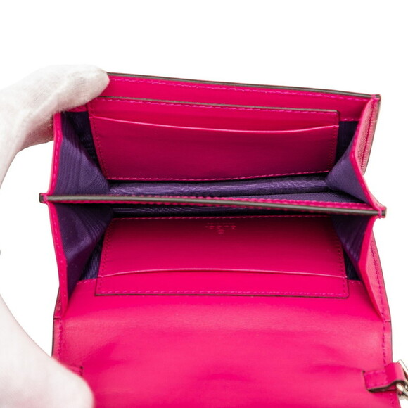 GUCCI Authentic Pink Leather GG Marmont Shoulder Bag - Picture 4 of 6